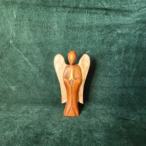 Wooden Angel Figurine